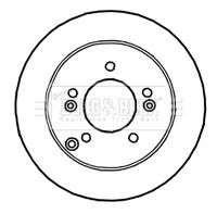 BORG & BECK Тормозной диск BBD4671